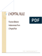 Calculus - Lhopital Rule