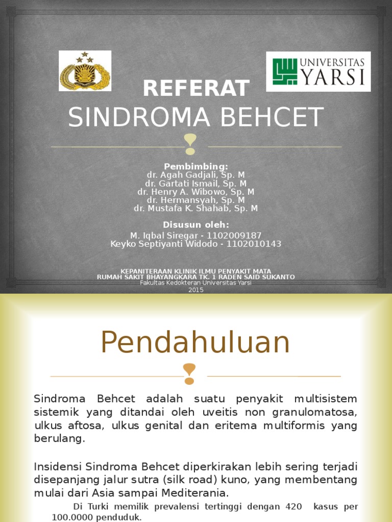 Ppt Referat Behcet