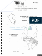 Expediente Tecnico Presa Lagunillas Puno PDF