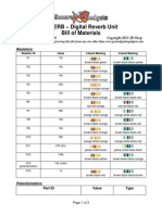 D-VERB Digital Reverb Unit Bill of Materials