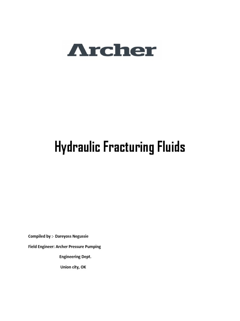 Hydraulic Fracturing Fluids | PDF | Hydraulic Fracturing | Fluid Mechanics