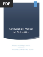 Conclusiones Manual Del Diplomatico 
