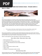 A Maldade e a Bondade Dos Homens Maus – Ensaio Sobre o Bem e o Mau