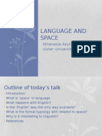 Language and Space: Athanasia Asyllogistou Ulster University