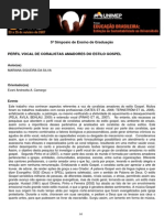 PERFIL VOCAL DE CORALISTAS AMADORES DO ESTILO GOSPEL