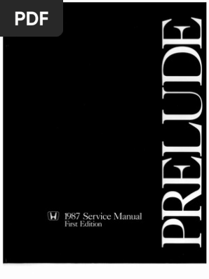 HONDA PRELUDE サービスマニュアル 構造編　87-4 1987 Honda Prelude Service Manual | PDF | Automatic Transmission