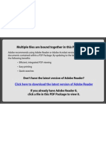 Multiple Files Are Bound Together in This PDF Package.: Click Here To Download The Latest Version of Adobe Reader