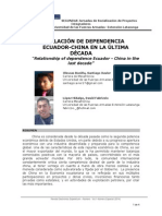 Articulo Relacion de Dependencia Ecuador China PDF