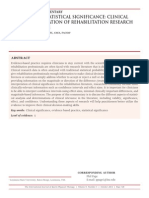 Beyond Statistical Significance - Clinical Interpretation of Rehabilitation Research Literature PDF