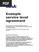 Example Service Level Agreement - Edited