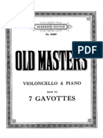 7 Gavotas Del S.xviii para Cello y Piano