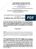 20 Million Fake Land Titles and Beyond