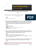 Soal Olimpiade Matematika Part 1