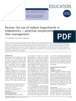 Review - The Use of Sodium Hypochlorite in Endodontics - Potential Complications and Their Management