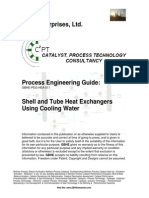 Shell and Tube Heat Exchangers Using Cooling Water