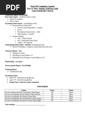 february 2015 committee meeting -agenda