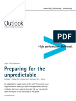 Accenture Outlook Preparing For The Unpredictable Supply Chain SCM