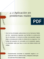 2.3 Aplicacion en Problemas Reales