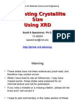 Crystal Size Analysis