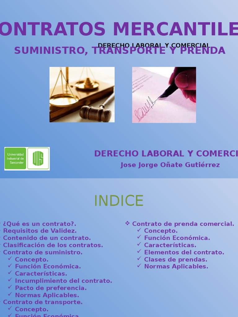 Contratos Mercantiles