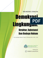 Prosiding Diskusi Demokrasi Lingkungan - Struktur, Substansi Dan Budaya Hukum