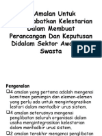 10 Amalan Untuk Memartabatkan Kelestarian Dalam Membuat Perancangan