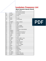 6000 Most Common Korean Words