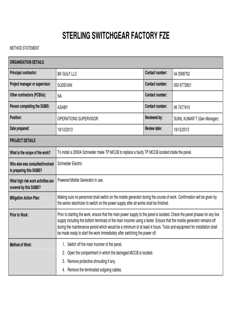 safe-work-method-statement-template