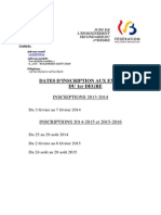 Jurys - Enseignement Secondaire - 1er Degré - Dates D Inscription Aux Examens (2013 À 2016) (Ressource 10487)