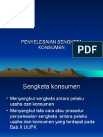 Penyelesaian Sengketa Konsumen