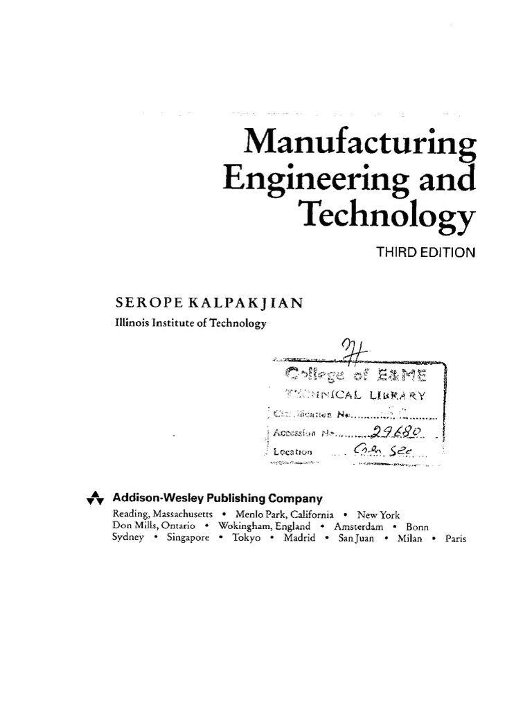 MANUFACTURING PROCESSES FOR ENGINEERING MATERIALS KALPAKJIAN PDF intelligence overview