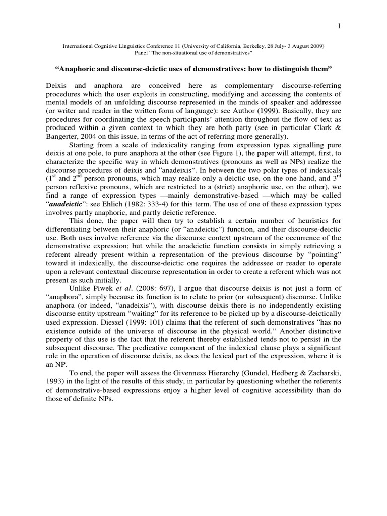 Essays on deixis image