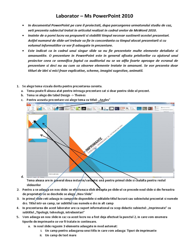 Laborator - PowerPoint | PDF