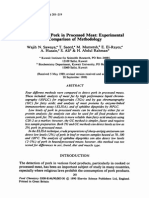 Detection of Pork in Processed Meat Experimenta PDF