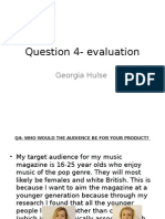 Question 4 - Evaluation