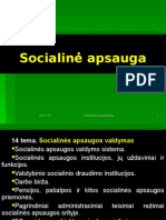 14 Tema. Socialinė Apsauga