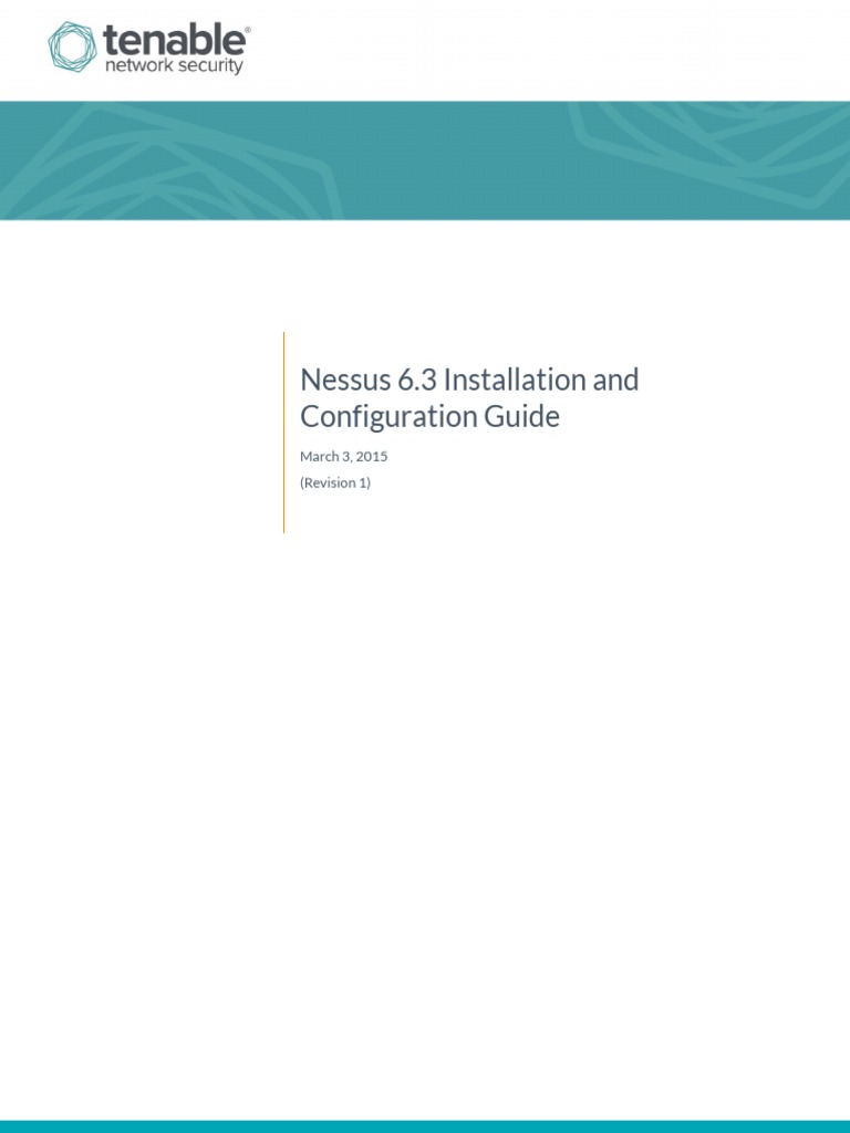 Nessus 6.3 Installation Guide | PDF | I Pv6 | Firewall (Computing)