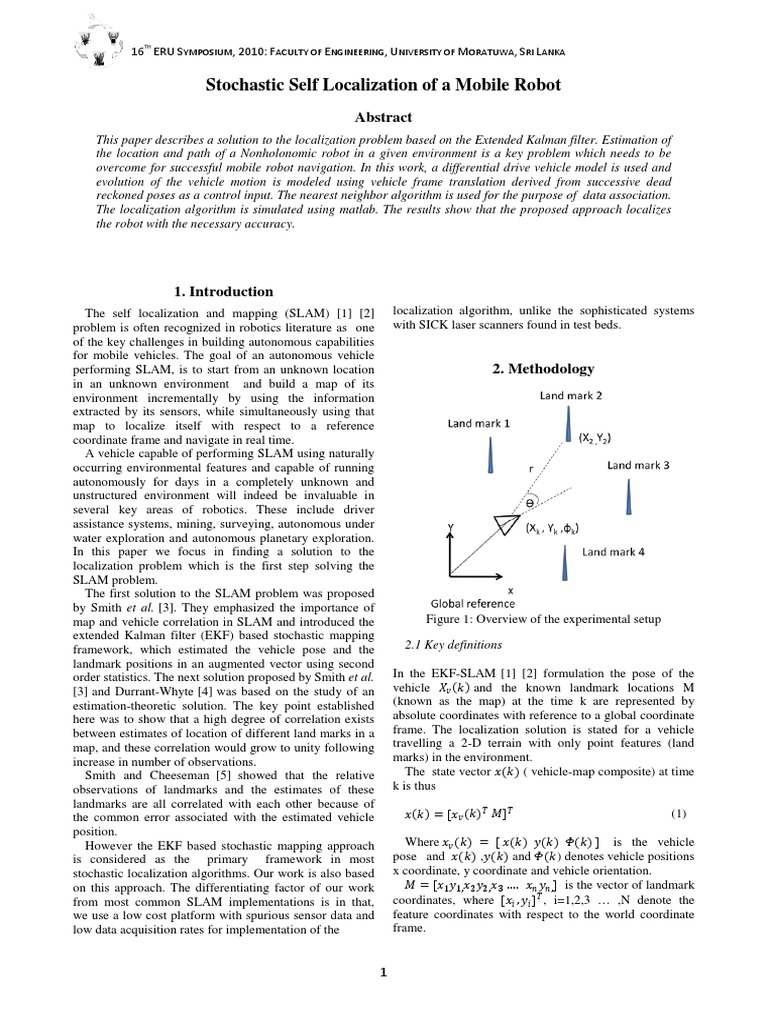 Stochastic Localization for Mobile Robots | PDF | Teaching Methods ...