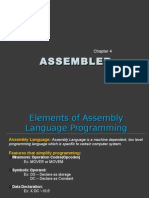Elements of Assembly Language Programming