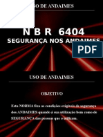 NBR 6404 Andaime