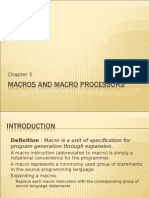 Macros and Macro Processors