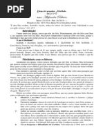 Fidelidade Com Líderes e Com Deus - Sermão