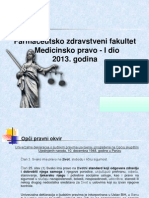Medicinsko Pravo 2013 Prvi Dio PDF
