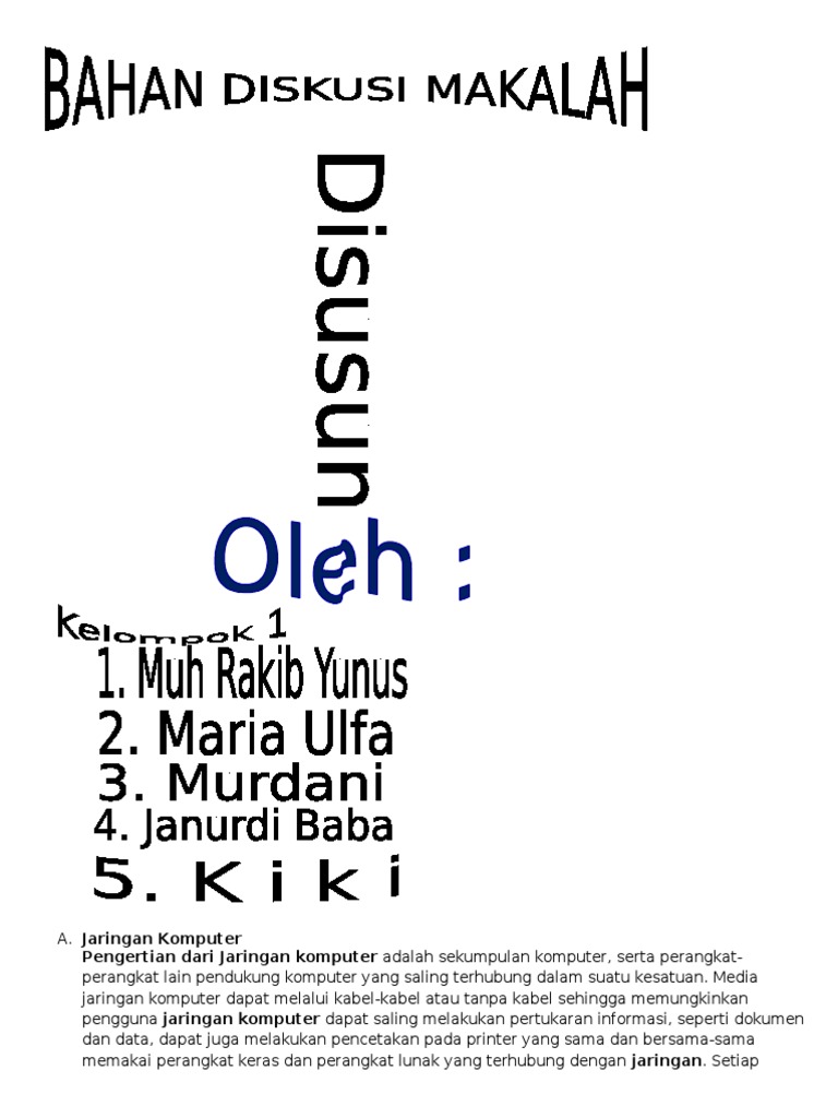 Makalah Jaringan Komputer