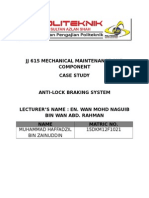JJ 615 Mechanical Maintenance and Component Case Study: Anti-Lock Braking System