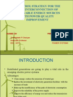 Control Strategy for Grid Interfacing Renewable Energy with Power Quality Improvement