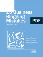 15 Biz Blogging Mistakes Ebook