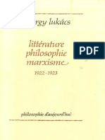 Lukacs Litterature Philosophie Marxisme