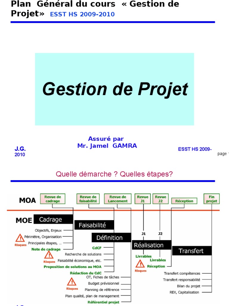 Gestion de Projet  Gestion de projet  Planification