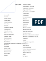 Thesaurus Tesauro Direito à Cidade